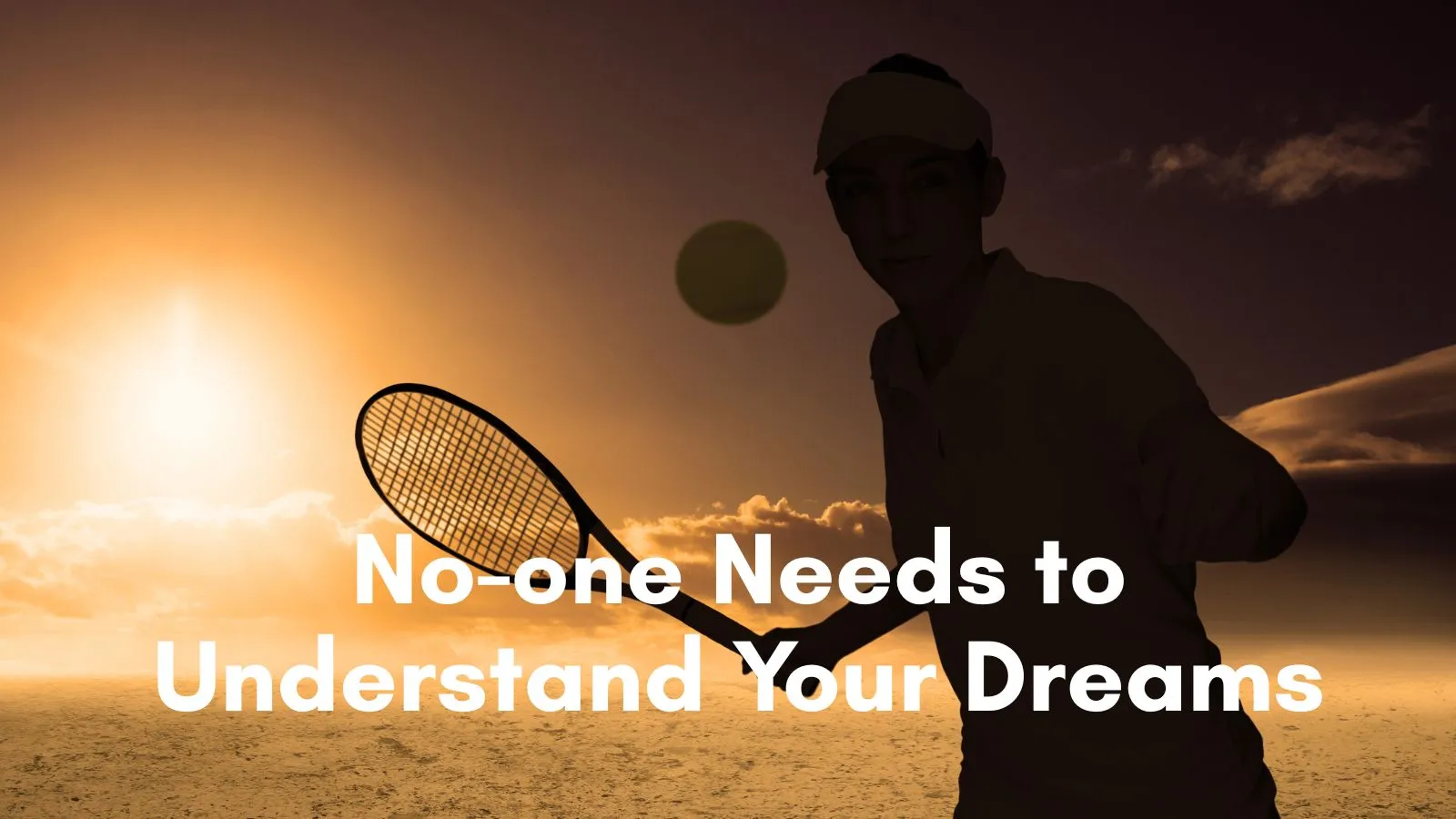 No-one Needs to Understand Your Dreams